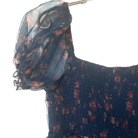 Altard'd State Organza Puff Sleeve Babydoll Dress Size M - Picture 6 of 9